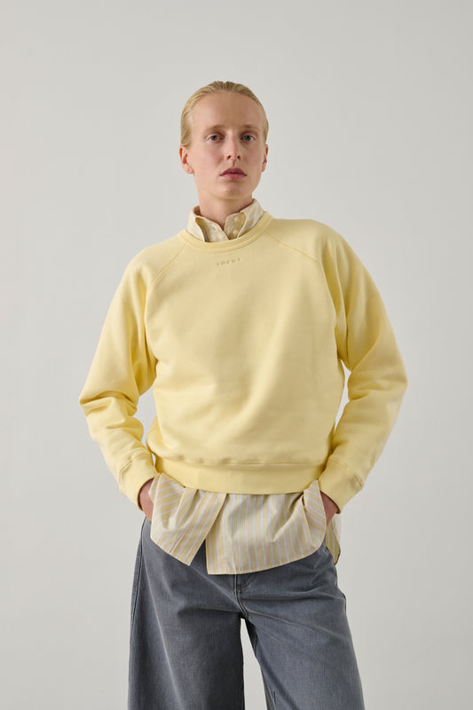 Sweatshirt Artemis - Jaune Pâle - Coton - Femme