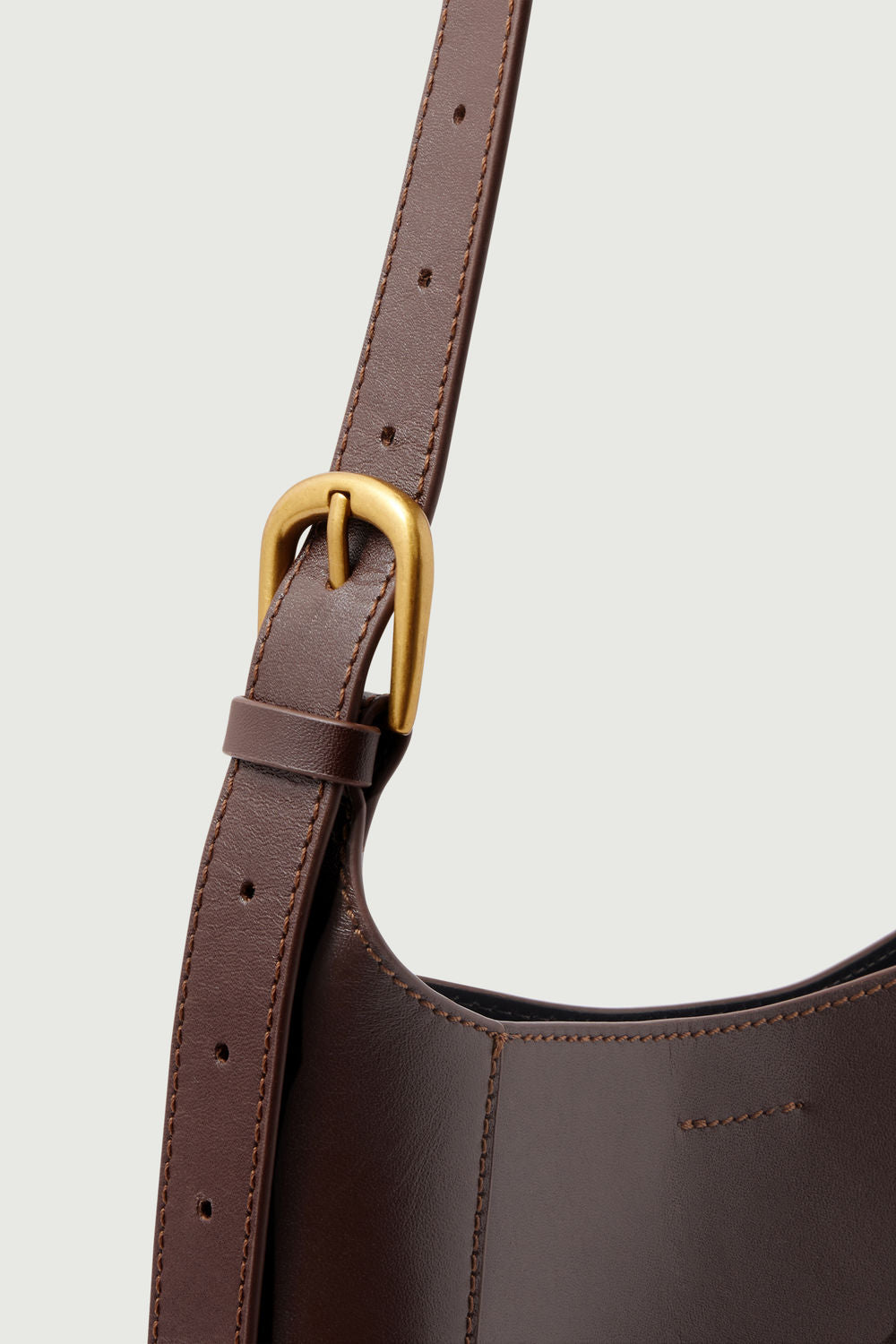 Sac Uma Mini - Chocolat - Cuir - Femme vue 4