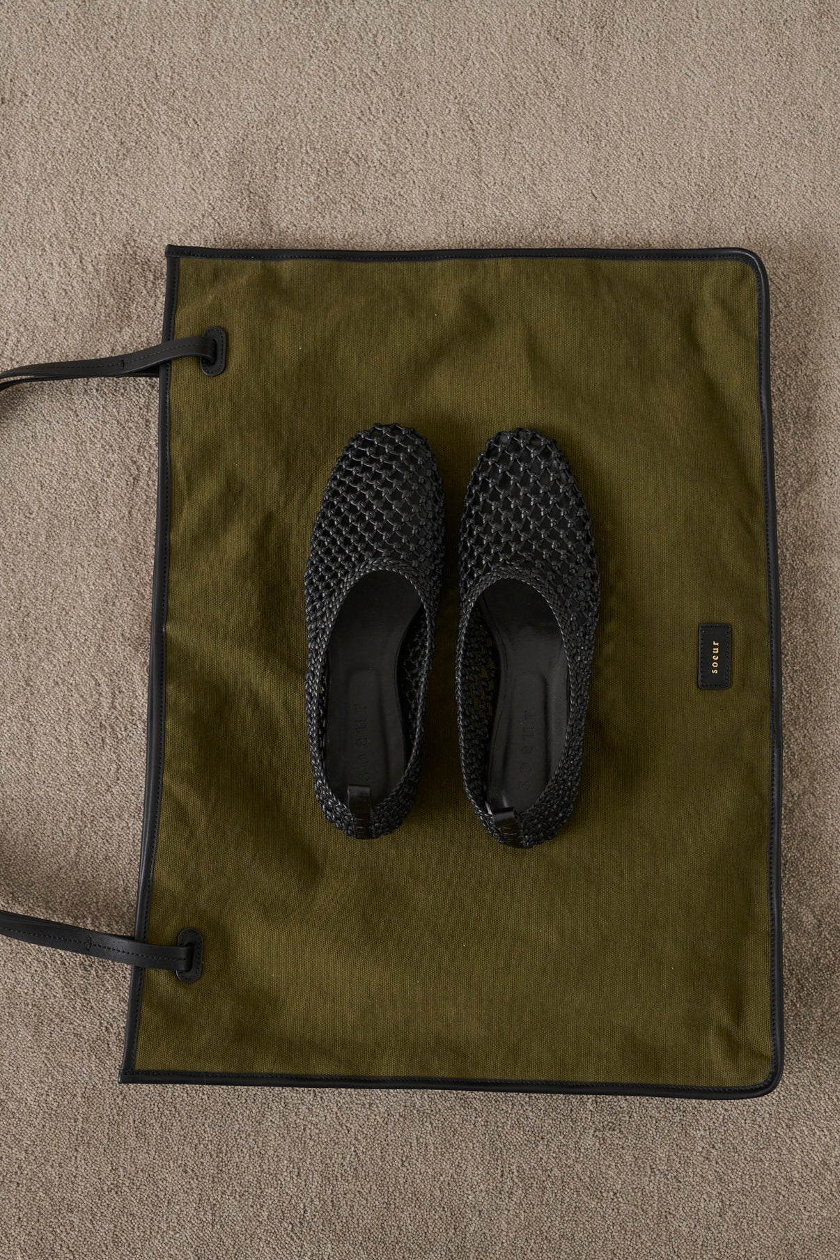 Ballerines Tosca - Noir - Cuir - Femme vue 5