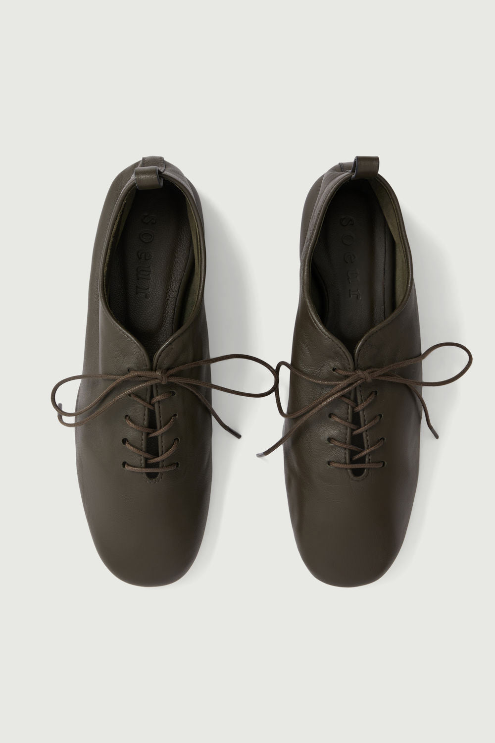 Ballerines Orso - Terre D'Ombre - Cuir - Femme vue 6